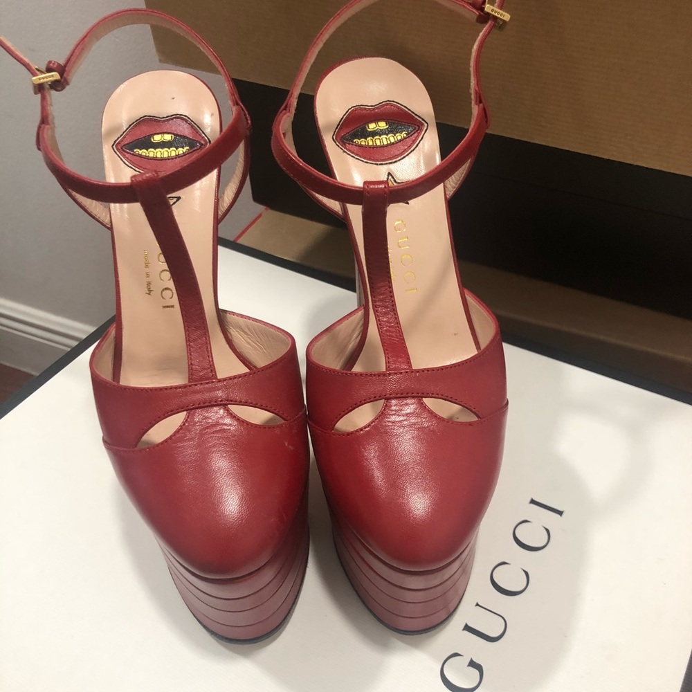 Gucci Red Angel Plattaforns